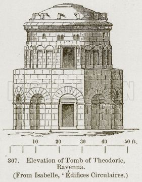 Elevation of Tomb of Theodoric, Ravenna